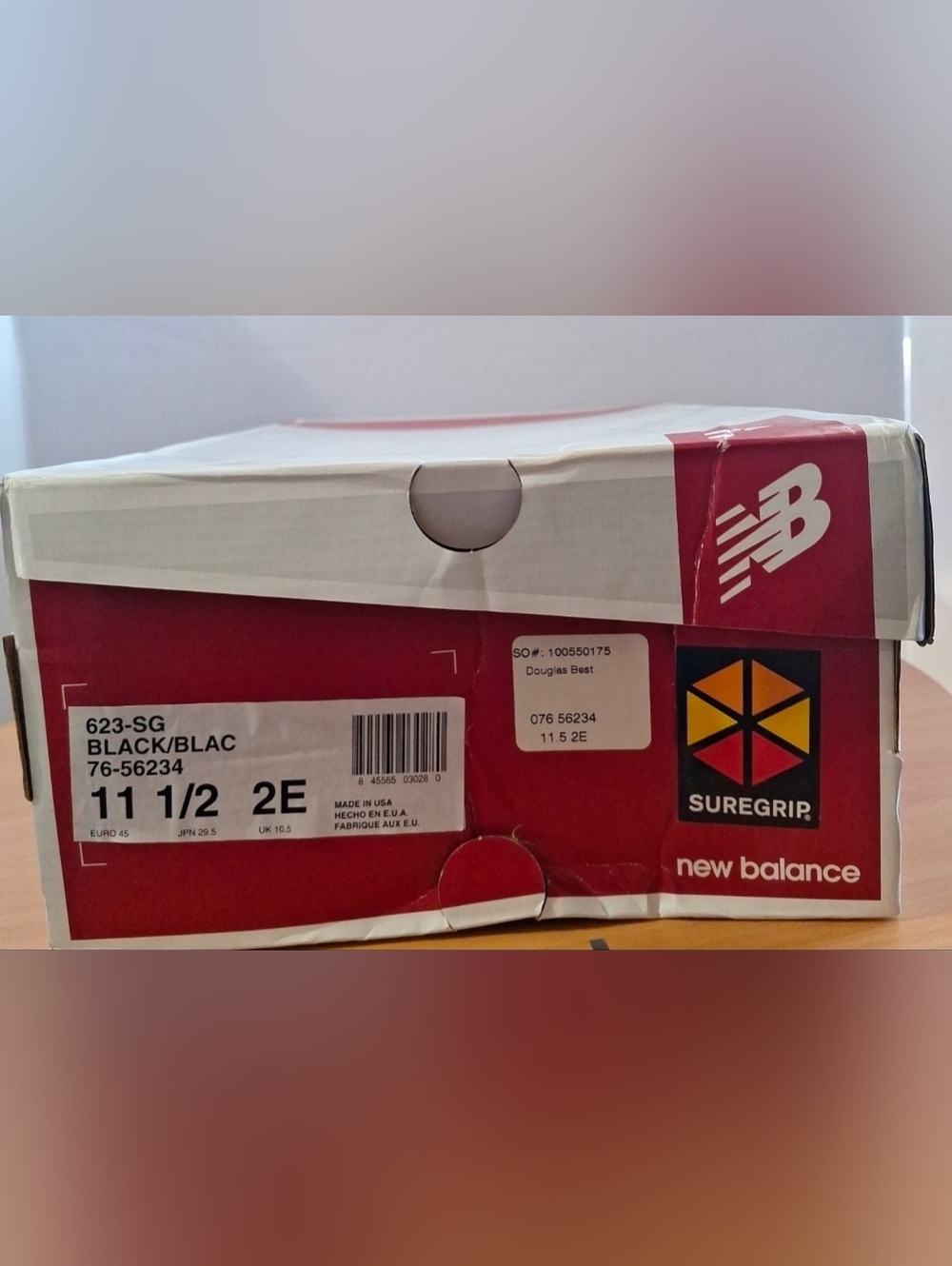 New Balance Men’s Black Leather Walking Shoes - SureGrip - Picture 13 of 13